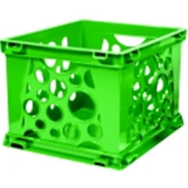Storex Storex Mini Stackable Storage Crate - Green Apple 1466437